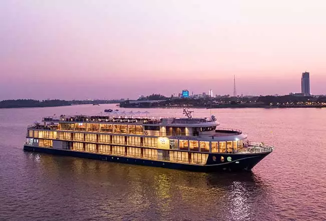 The 35-cabin 4* Victoria Mekong cruises serenely back and forth between the Cambodian capital Phnom Penh, and the Vietnamese town of Can Tho in the Mekong Delta each week. This elegant ship makes a wonderful addition to any private tour of Vietnam and Cambodia.