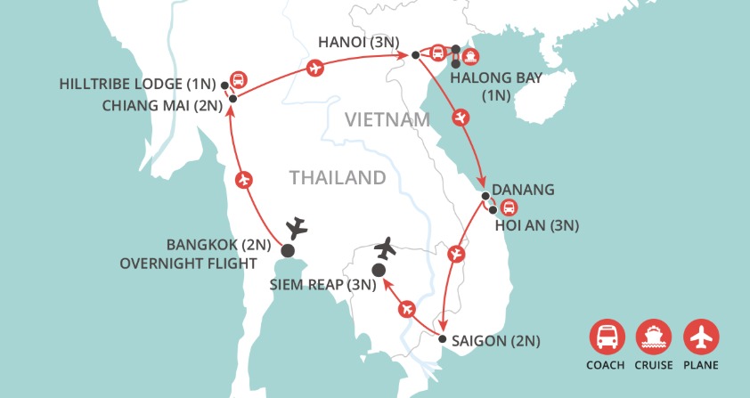 Gems of Southeast Asia map